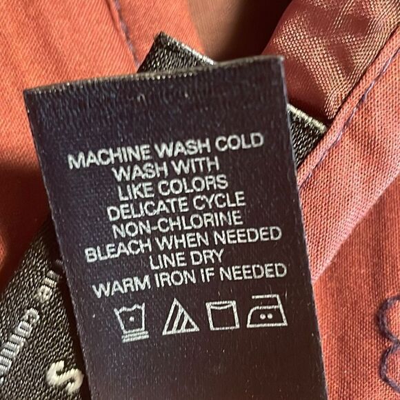 Axcess  by Liz Claiborne plum color embroidered cotton gored skirt 14 - Picture 10 of 10